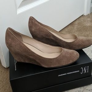 Franco sarto suede wedges
